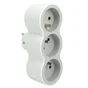 Triplite murale compact à 2 prises, LEGRAND, blanc