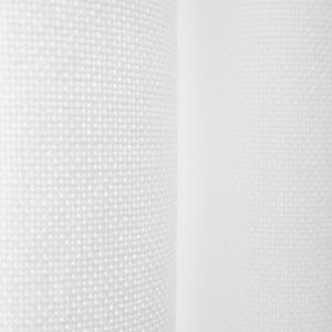 Rideau tamisant, Sunny, coton blanc l.140 x H.280 cm INSPIRE