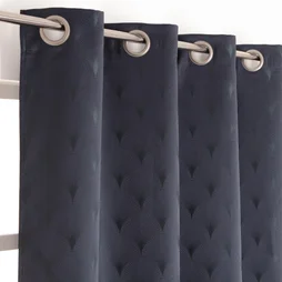 Rideau Tamisant, Sirena Bleu Foncé L.140 X H.260 Cm