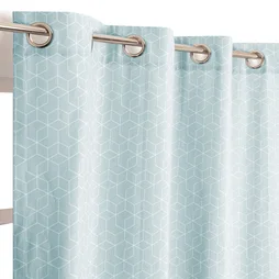 Rideau Tamisant, Coton, Andres Bleu 140X250