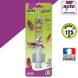 Seringue gel appât cafard, agit en 24 h par ingestion, traite 150 m²