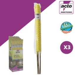 Lot De 3 Torches citronelle, ACTO