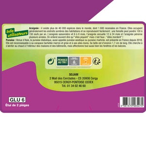 Lot de 2 pièges à glu support bois, spécial insectes rampants, sans pesticides