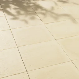 Dalle Pierre Reconstituée Dalle St Flour Crème, L.50 X L.50 X Ep.2, Creme, L.50 