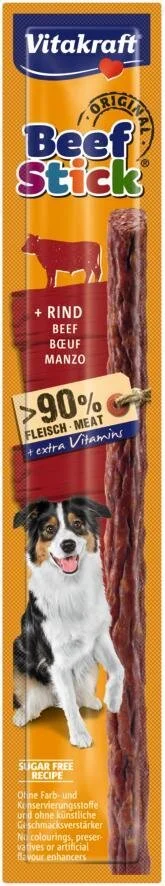 Friandise chien beef stick bœuf 1pc 12g , VITAKRAFT