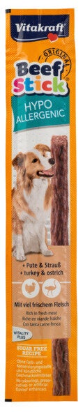 Friandise chien beef stick hypoallergique 1pc 12g , VITAKRAFT
