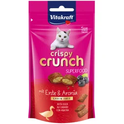 Friandise chat crispy crunch canard baies 60 g , VITAKRAFT
