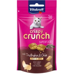 Friandise chat crispy crunch dinde baies 60 g , VITAKRAFT
