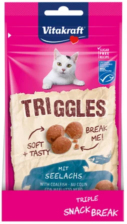 Friandise chat triggles lieu noir 40g , VITAKRAFT