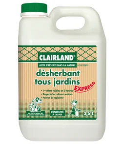 Désherbant concentré tous jardins, CLAIRLAND, 2.5 litres