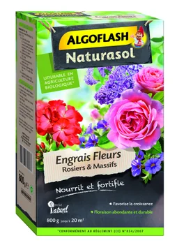 Engrais rosiers ALGOFLASH NATURASOL 800 g