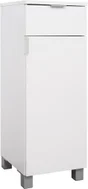 Caisson meuble bas, 1p l.30 x H.84 x P.32 cm, blanc, Essential