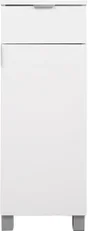 Caisson meuble bas, 1p l.30 x H.84 x P.32 cm, blanc, Essential