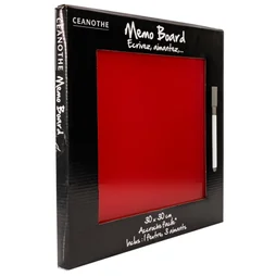 Mémo Board Rouge, 30X30 Cm