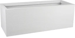 Jardinière Polypropylène Eda Graphit Up,L.29.5Xl.79.5Xh.29.5Cm, Blanc Cérusé