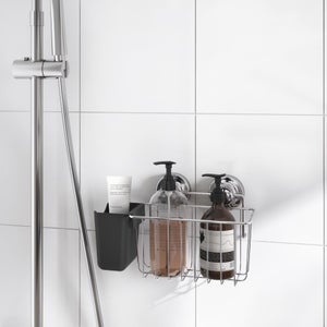 Panier de bain / douche à ventouse, inox, Remix