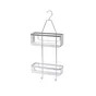 Etagère de bain / douche a suspendre à 2 niveaux en acier Essential, SENSEA, H.55.4 X l.9 X P.9 cm chromé