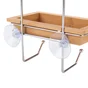 Etagère de bain / douche a suspendre, bambou, Wellness 3 niveaux