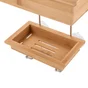 Etagère de bain / douche a suspendre, bambou, Wellness 3 niveaux