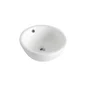 Vasque à poser céramique rond Round l.38 x P.38 cm Diam.38 cm blanc brillant
