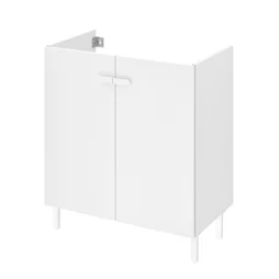 Meuble sous-vasque l.70 x H.67 x P.40 cm, blanc, Easy