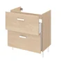 Meuble sous-vasque L.70cm x H.80cm x P.40cm effet chêne naturel Easy