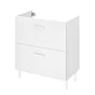 Meuble sous-vasque l.70 x H.67 x P.40 cm blanc Easy
