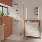 Meuble sous-vasque l.70 x H.67 x P.40 cm blanc Easy