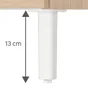 Meuble sous-vasque l.70 x H.67 x P.40 cm blanc Easy