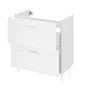 Meuble sous-vasque l.70 x H.67 x P.40 cm blanc Easy