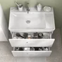 Meuble sous-vasque l.70 x H.67 x P.40 cm blanc Easy