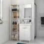Meuble sous-vasque l.50 x H.67 x P.40 cm, blanc, Easy
