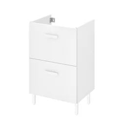 Meuble sous-vasque l.50 x H.67 x P.40 cm, blanc, Easy