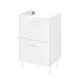 Meuble sous-vasque l.50 x H.67 x P.40 cm, blanc, Easy