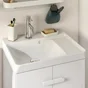 Meuble sous-vasque l.50 x H.67 x P.40 cm, blanc, Easy