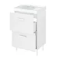 Meuble sous-vasque l.50 x H.67 x P.40 cm blanc Easy