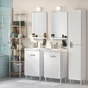 Etagère l.40 x H.184 x P.32 cm effet chêne naturel Easy