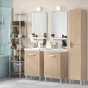 Etagère l.40 x H.184 x P.32 cm effet chêne naturel Easy