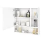 Armoire de toilette l.70 cm H.70 cm P.16.3 cm, blanc, SENSEA Easy