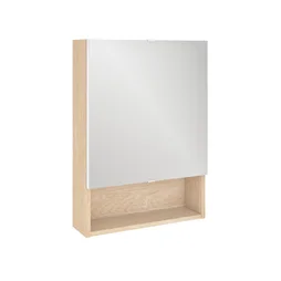 Armoire de toilette l.50 cm H.70 cm P.16.3 cm, chêne naturel, SENSEA Easy