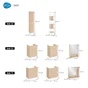 Armoire de toilette l.50 cm H.70 cm P.16.3 cm, chêne naturel, SENSEA Easy