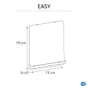 Miroir non lumineux avec tablette l.70 x H.78 cm, blanc, SENSEA Easy