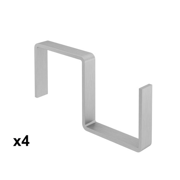 Lot de 4 crochet fin inox DELINIA ID