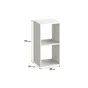 Etagère SPACEO Kub blanc, H.70.5 x L.36 cm x P.31.7 cm