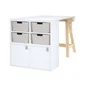 Etagère SPACEO Kub blanc, H.70.5 x L.36 cm x P.31.7 cm