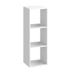 Etagère blanc bois, H.104.9 x L.36 cm x P.31.7 cm, Ep.1.6 cm