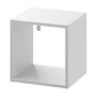 Etagère blanc bois, H.36 x L.36 cm x P.31.7 cm, Ep.1.6 cm
