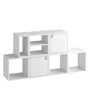 Etagère blanc bois, H.139.3 x L.36 cm x P.31.7 cm, Ep.1.6 cm