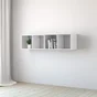 Etagère blanc bois, H.139.3 x L.36 cm x P.31.7 cm, Ep.1.6 cm