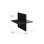 Croisillon Spaceo Kub, Gris H.32.7Xl.32.6Xp.31.5Cm